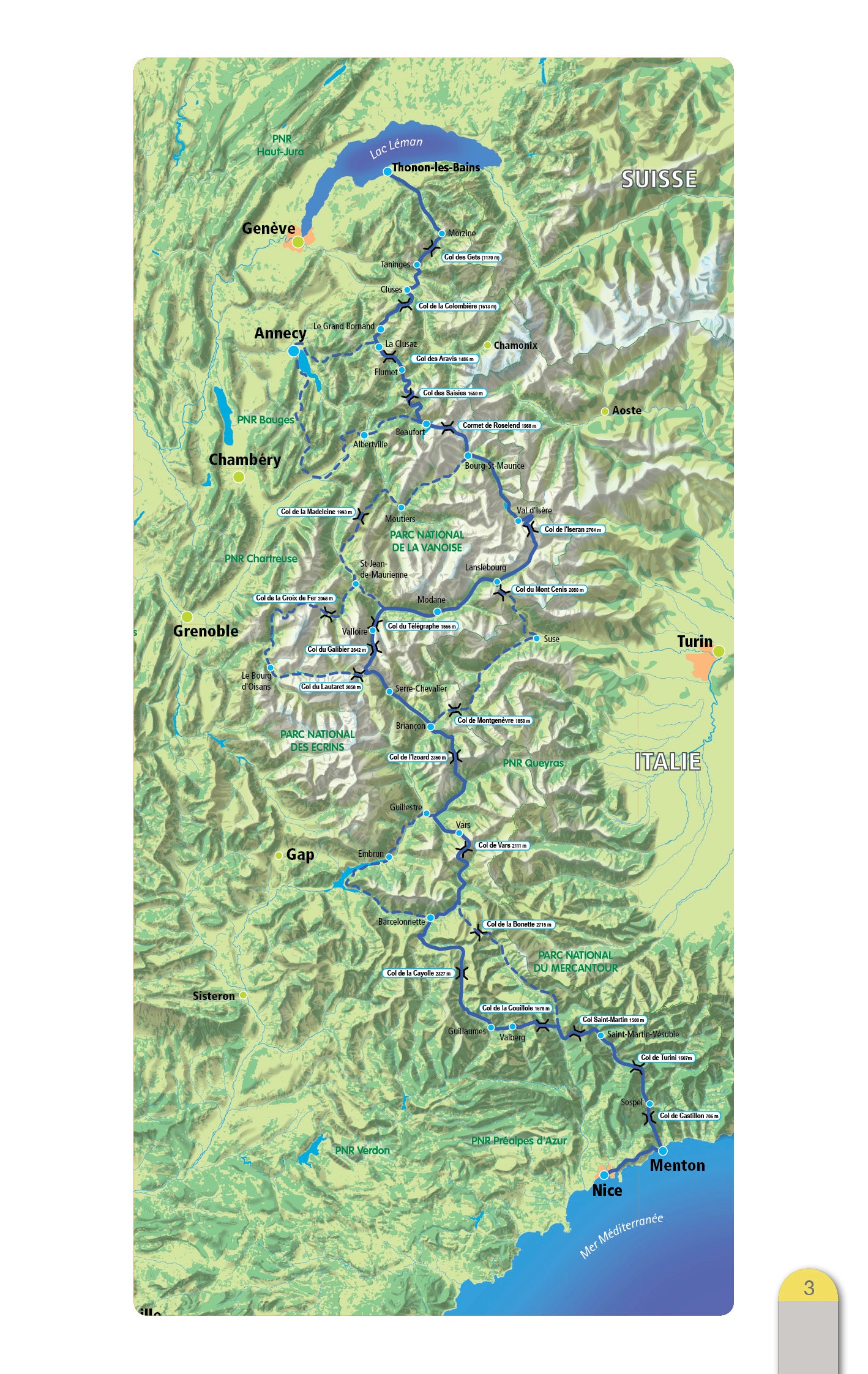 VTOPO Cyclo The Route of the Great Alps