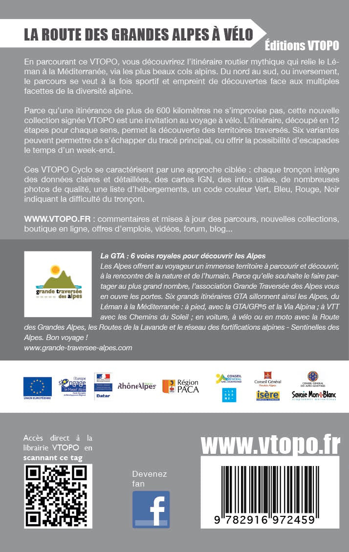 VTOPO Cyclo The Route of the Great Alps