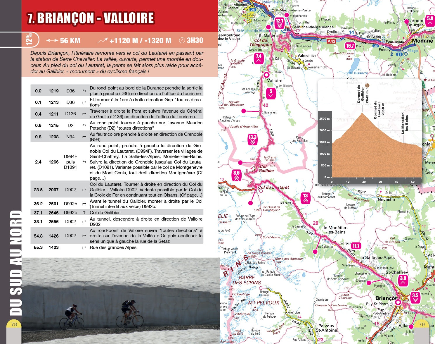 VTOPO Cyclo La Route des Grandes Alpes