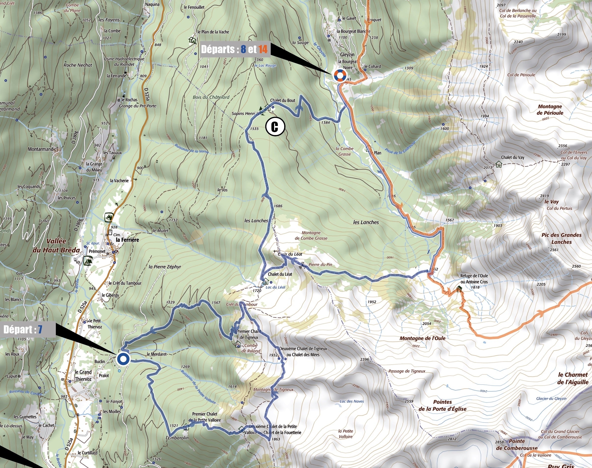 CARTORANDO Randonnée Belledonne Nord