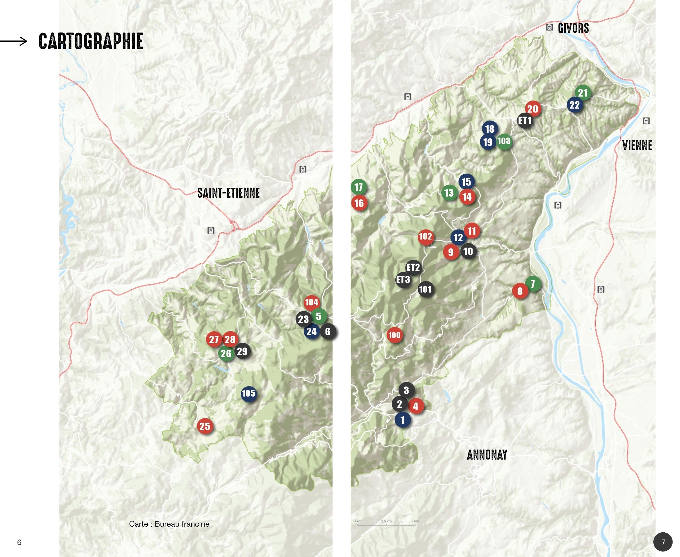 VTOPO VTT Natural Spaces Regional Natural Park of Pilat