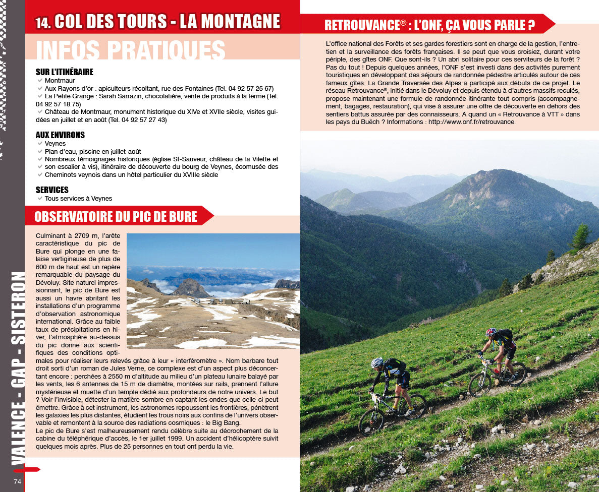 VTOPO VTT Itinérance Valence - Gap - Sisteron - Les Chemins du Soleil - Tome 4