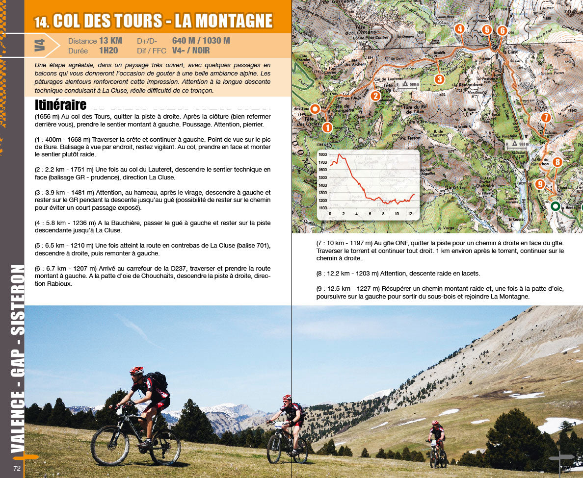 VTOPO MTB Roaming Chemins du Soleil Valence Gap Sisteron